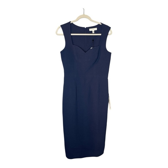Dress the Population NWT Elle Midnight Blue Sweatheart Dress, Size Large - Picture 2 of 9